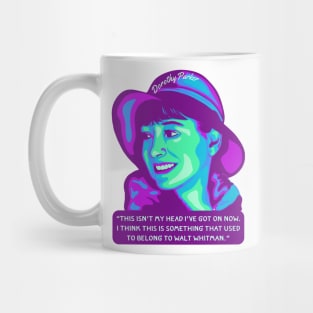 Dorothy Parker Portrait and Quote Mug